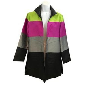 Grace Chung New York Multi-color Stripes Blazer Jacket S